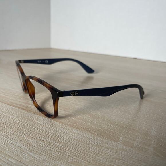 Ray-Ban RB7047 5574 Eyeglasses Tortoise Shell Blue Frames Only 54-17-140 - Picture 3 of 8